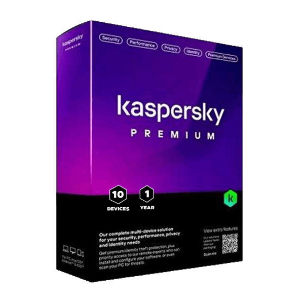 Kaspersky Premium + Customer Support | 10 Device | 1 Year