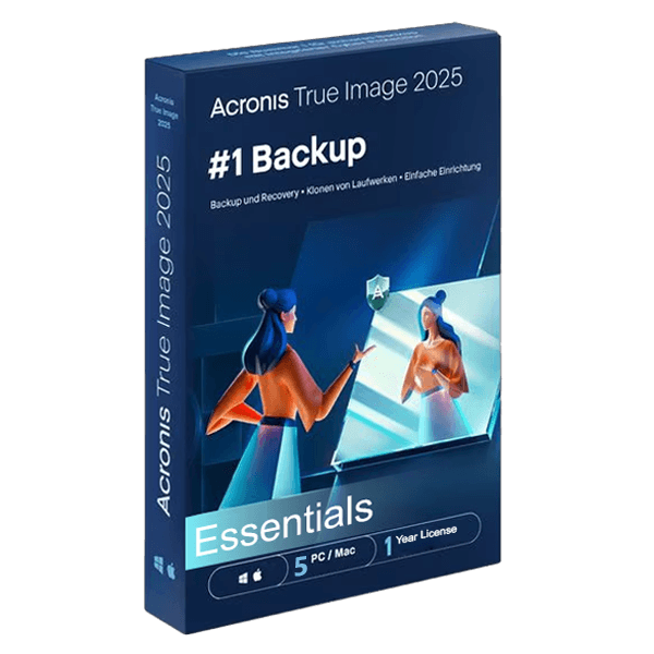 Acronis True Image | Essentials | 5 PC/MAC | 1 Year