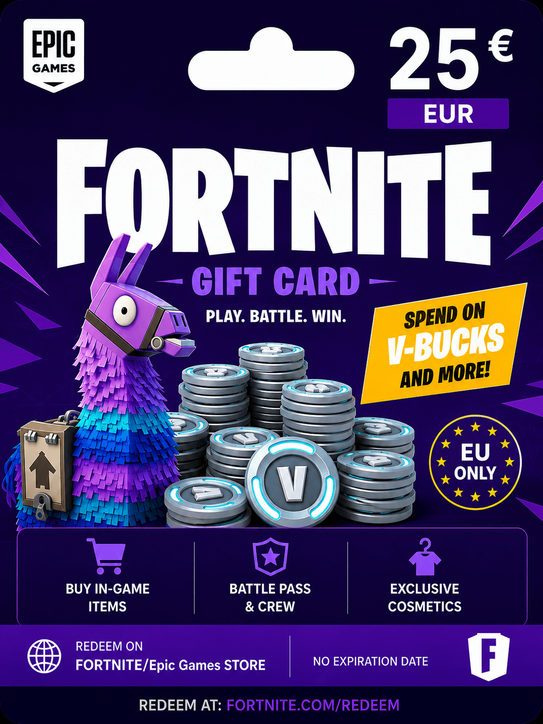 Fortnite Gift Card 25 EUR /Epic