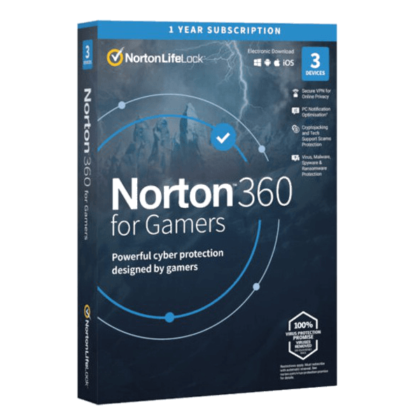 Norton 360 for Gamers 3-Device 1-Year,  EU