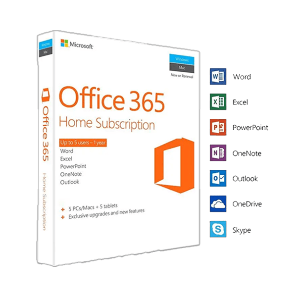 Microsoft Office 365 family 1 Year license (VPN Taiwan)