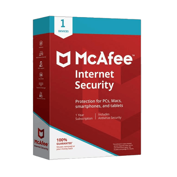 McAfee Internet Security  - 1 User 1 Year, Global