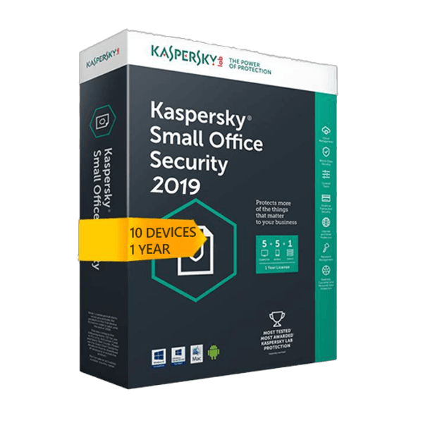 Kaspersky Small Office Security V8 for 10 desktop, 10 mobile, 1 server 1 YEAR EU