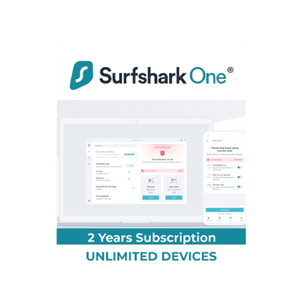 Surfshark ONE - 2 Years Unlimited Devices